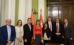 27 October 2015 The delegation of PFG Austria-Serbia and the members of the Foreign Affairs Committee 